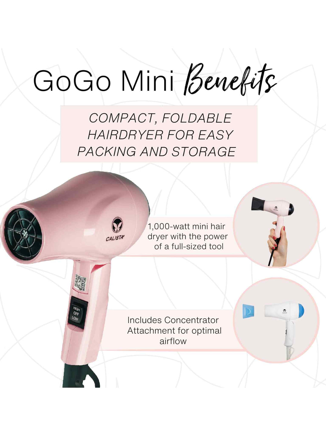 GoGo Mini Hair Dryer