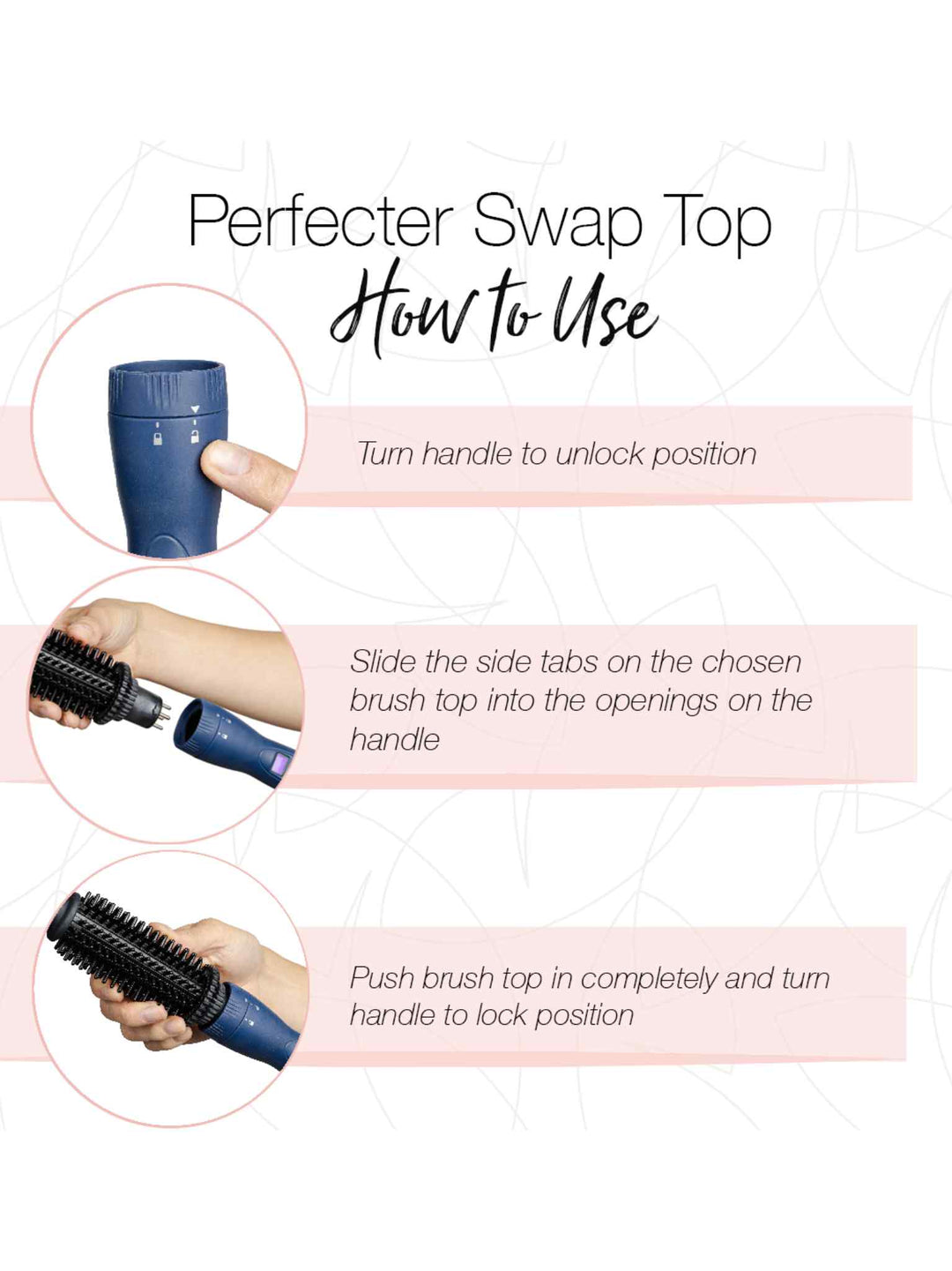 Perfecter Pro Swap Top Heated Round Brush